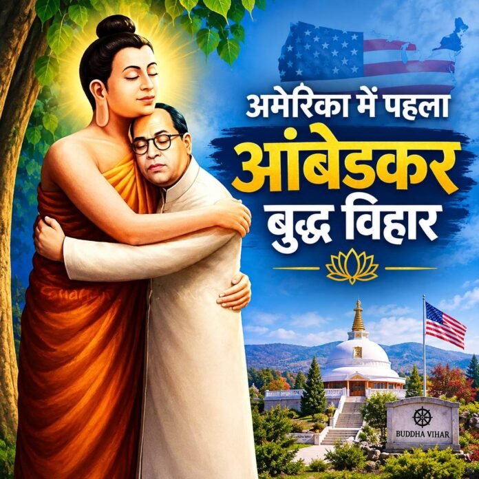 अमेरिका में डॉ. आंबेडकर के नाम पर पहला बुद्ध विहार!